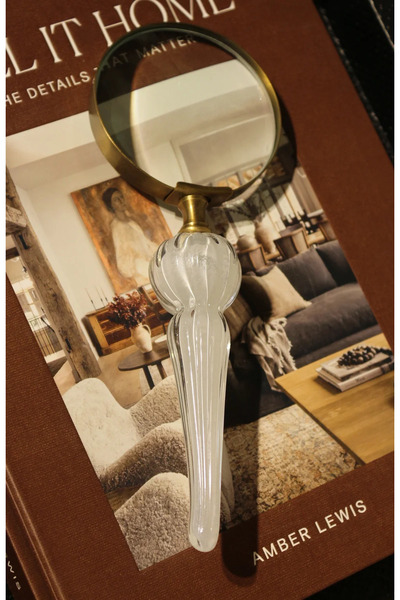tuan design MURANO CAM BÜYÜTEÇ BEYAZ