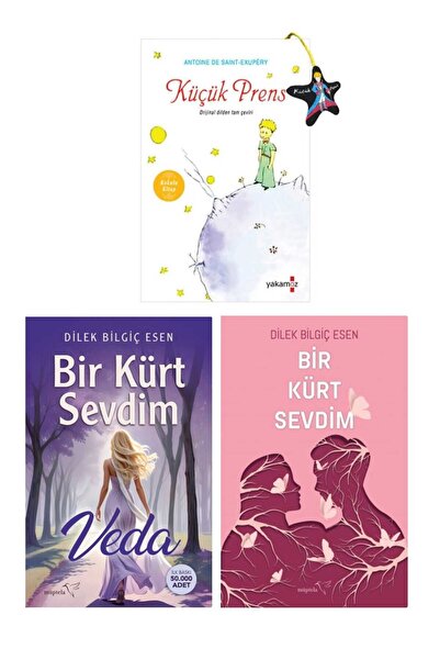 Yakamoz Yayınları 3 Books. The Little Prince+I Loved a Wolf+Goodbye
