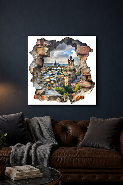 Lucena Pictură murală decorativă modernă, peisaj urban european 3D, pictură p...