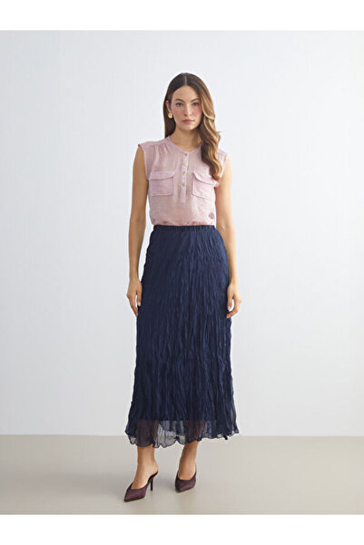 LC Waikiki Pleated Skirt with Waist Cord by Uzg Store for Style Enthusiasts