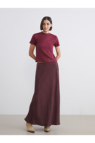 LC Waikiki Flared Skirt with Zipper at the Waist