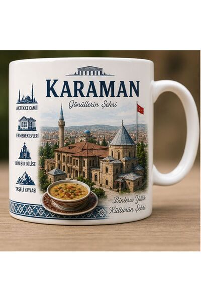 KADOREX DESIGN Turkish Cities Special Design Mug – Collection with Regional C...
