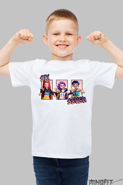 GILDAN Tricou Huntrix Six Seven Trio Star Iconic