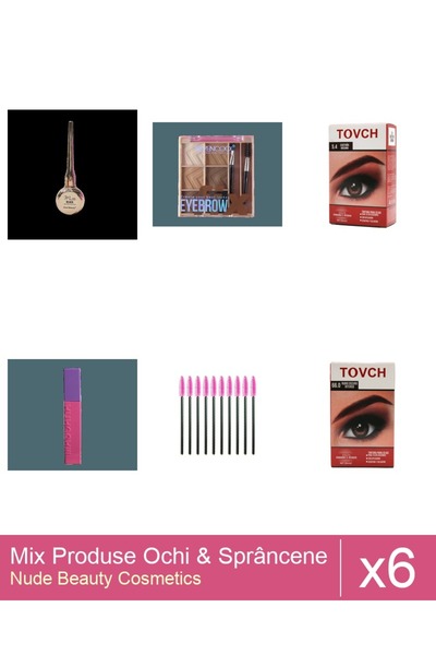 Makeup Set Mix 6 produse Rimel Sprancene: Vopsea sprancene , Nuanta 5.4, Vops...