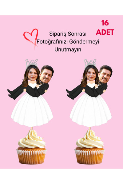 P&B COLLECTION WORKSHOP 16 Adet Bekarlığa Veda Partisi Bride To Be Kişiye Öze...