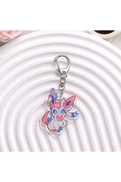 Choice9 5 cm 2 1/9PCS Pokémon Characters Eevee Acrylic Keychain Cartoon Bag C...