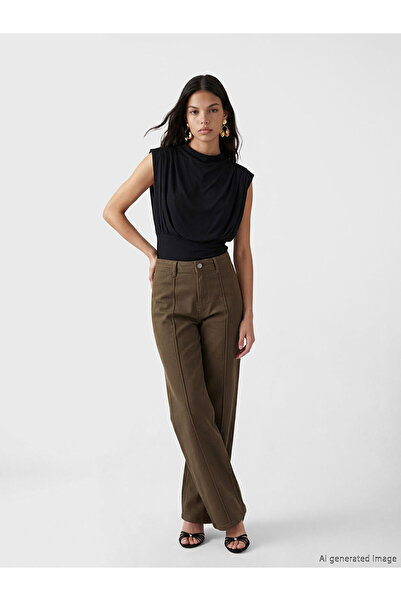 LC Waikiki Nevavm Wideleg Women's Jean Pants with a Difference