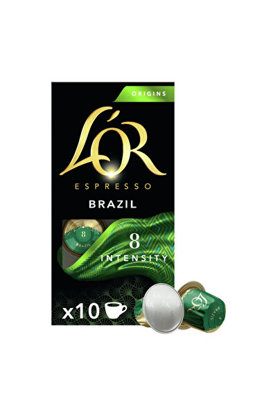 lor Κάψουλες Espresso Brazil συμβατές με Μηχανή Nespresso 10τεμ.