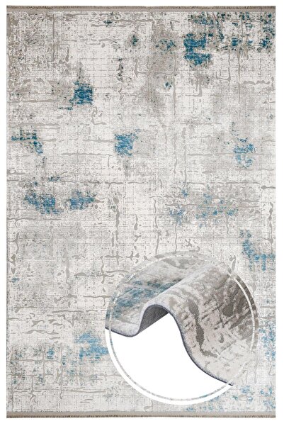 halinet Halı.Net White Modern Washable Non-Slip Living Room Carpet Artemis-Ru...