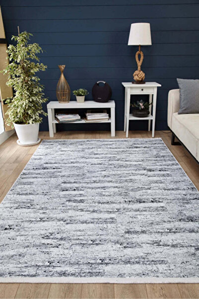 halinet Halı.Net White Modern Washable Non-Slip Living Room Carpet Haln-Hln1787