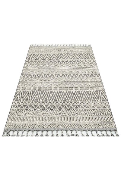 halinet Halı.Net Anthracite Modern Washable Non-Slip Living Room Carpet Eco-S...