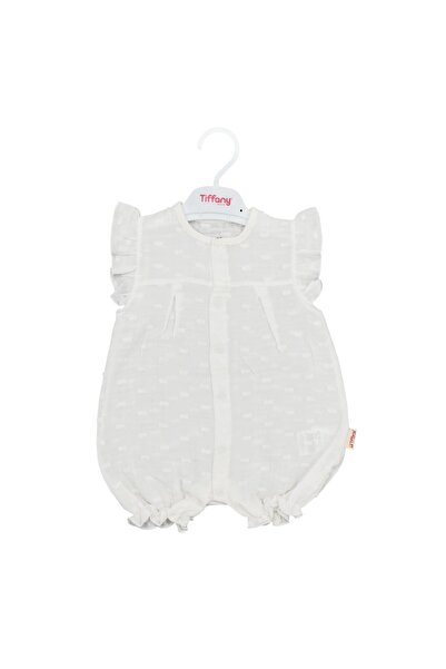 Tiffany Baby Kıds Müslin Newborn Pure Theme Fırfırlı Atlet Tulum 10089