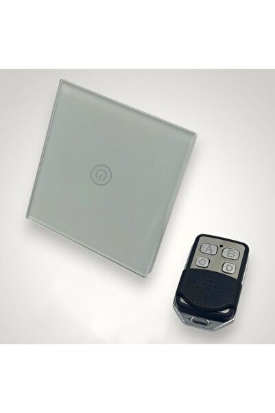 DELIGHT Intrerupator touch simplu + telecomanda RF, alb