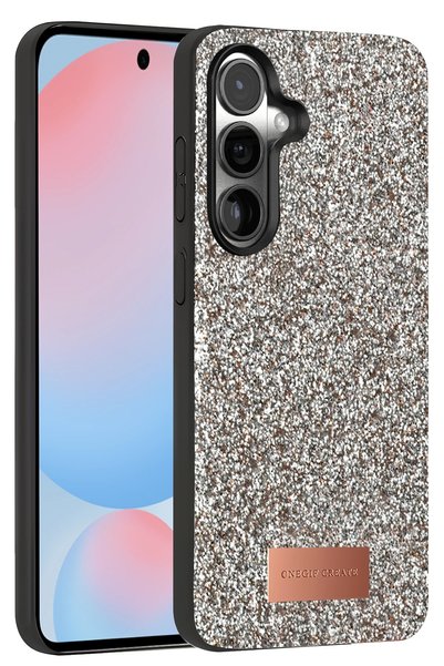 ONEGIF غطاء ZENGEMTX Galaxy S24 Plus اللامع (132420) - فضي