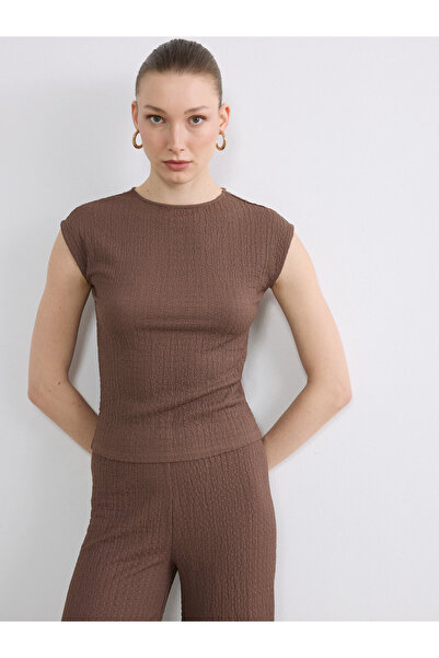 LC Waikiki Crew Neck Textured Women's Tank Top