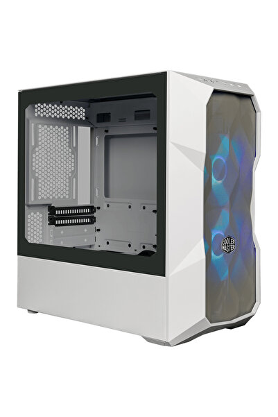 Cooler Master علبة كمبيوتر TD300 MESH Micro-ATX صغيرة الحجم - باللون الأبيض