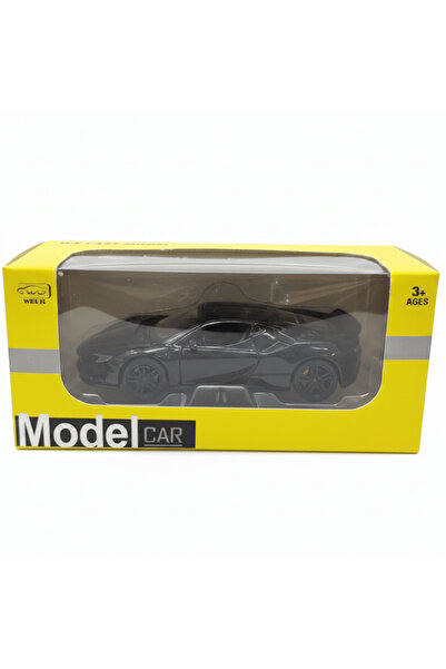 WJ Die-Cast Model Car 1:36 Scale – Black Sports Car (Ages 3+)
