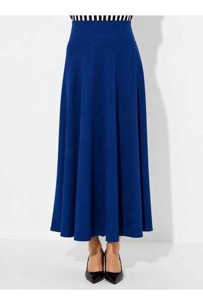 MARFİM Lined Full Length Flared Long Skirt