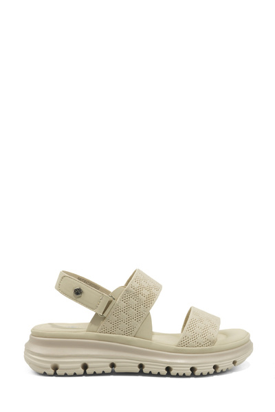 lumberjack Zanzi Beige Women's Thick Sole Sandals