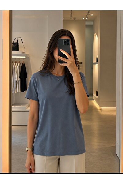 Azram Fashion Γυναικείο μπλουζάκι με λαιμόκοψη ποδηλάτου