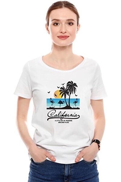 not Unisex Printed Design T-Shirt (California)| Round Neck Regular Fit T-shirt