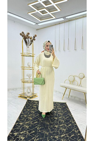 TARZ-I HAS BUTİK Taş Pınar Triko Elbise Tesettür Giyim