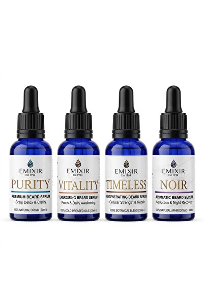 Emixir Set Premium pentru Barba “The Ultimate Clinical Protocol” - Rutina Int...