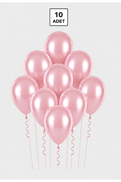Balonsan Rose Gold Metalik Balon 10 Adet
