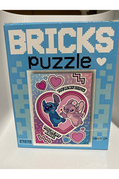 micreative3d Bricks Stich ve Angel 100 Parça Mini Puzzle Seti