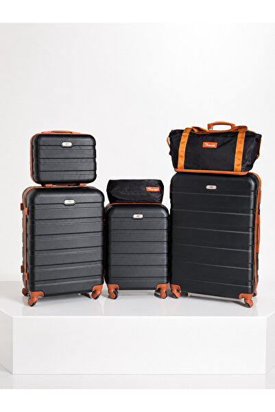 Travel Elegant ABS Luggage Set 5PCS with TSA Lock & 360 Spinner Wheels شنط سف...