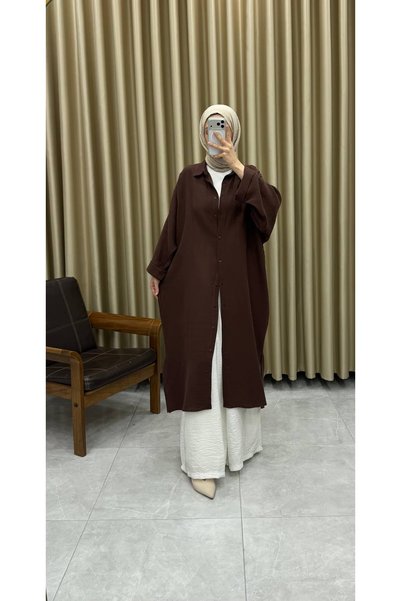 Minharir Tina Muslin Fabric Shirt Dress