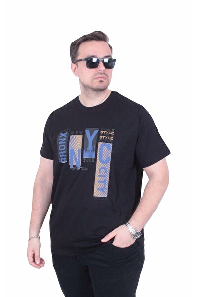 MocGrande Tricou cu gâtul în formă de O pentru bărbați, mărime mare, The Bron...