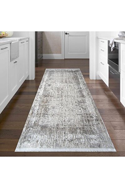 Platinum Misha 100% Polyester Runner Rug, 80 cm x 150 cm, Beige