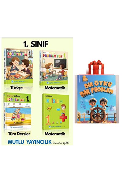 Mutlu Yayıncılık Mutlu 1.Sınıf Okuduğunu Anlama Türkçe Soruyorum Problem Yok ...