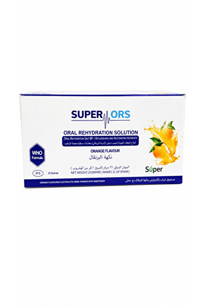 Super ORS ORANGE FLAVOUR 21 G X 25 SACHETS