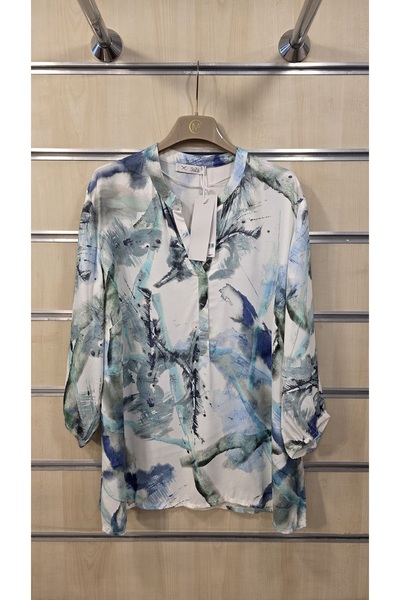 trendbysena Women's Satin Blouse V-Neck