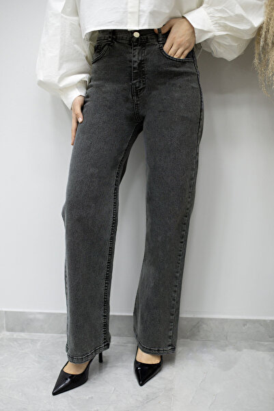 Tesettür Dünyası Lycra Pocket Jeans Tsd260177 Anthracite