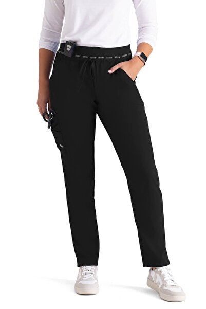 Barco Grey's Anatomy by Serena Pantaloni medicali pentru femei, Negru (GRSP526)