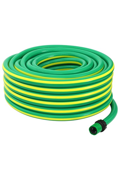 vidaxl Hidrant de gradina 5-straturi Verde si galben 1 / 2'' 100 m PVC