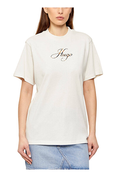 HUGO Γυναικείο Vintage T-shirt Λευκό 50560566-102