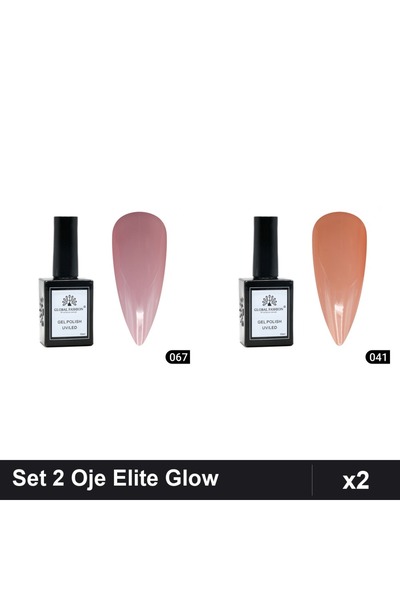 Makeup Set 2 Oje Semipermanente Global Fashion Elite Glow 15ml, Nuante 067 04...