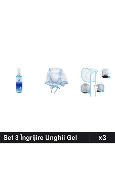Makeup Set 3 Îngrijire Unghii Gel Epilare + 2 Căști Suvite Balayage Crochetă ...