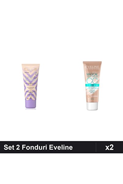 Makeup Set 2 Fonduri de Ten Eveline Better the Perfect & CCC Magical, Nuante ...
