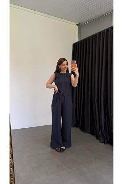 elif teke Sensual Tensel Suit Navy Blue
