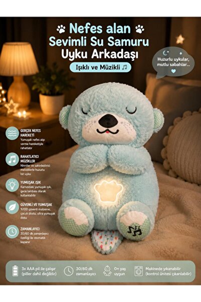 masita Nefes alan su samuru uyku arkadaşı sesli müzikli ışıklı