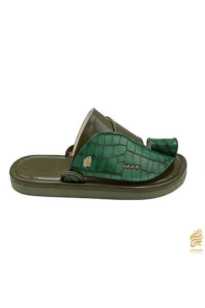 Leather & shoea حذاء شرقي جلد تمساح