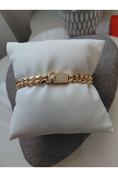 lavante butik kendini özel hisset Zircon Stone Gourmet Bracelet Steel Women's...
