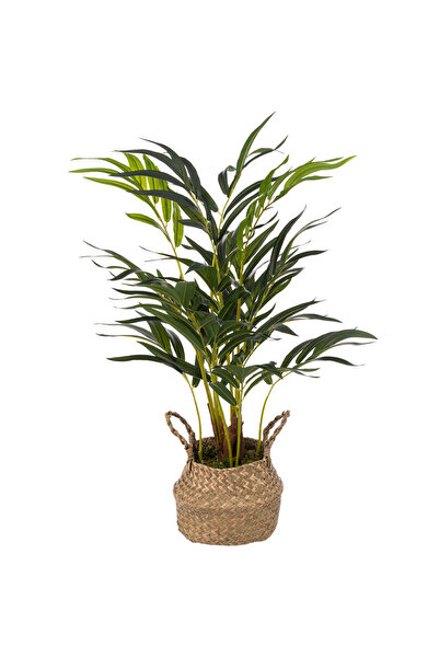 Brius Plantă artificială de palmier cu ghiveci, frunze realiste din EVA, nu n...