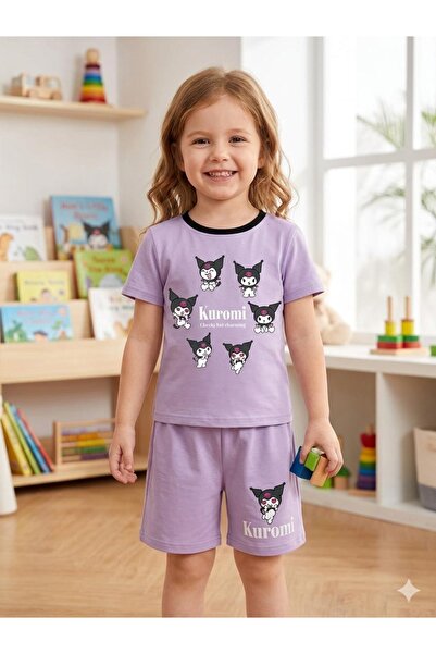 ZEYBABY devojčin letnji set od dvostrukog pamučnog džerseja