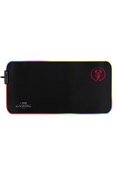 Zumzeria Mousepad de gaming cu iluminare LED, 10 programe, 59.5x30cm